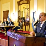 Con el apoyo del Ministerio de Agroindustria nacional, se lanzó en Casa de Gobierno un nuevo producto del sector apícola de Corrientes 3 DSC7815