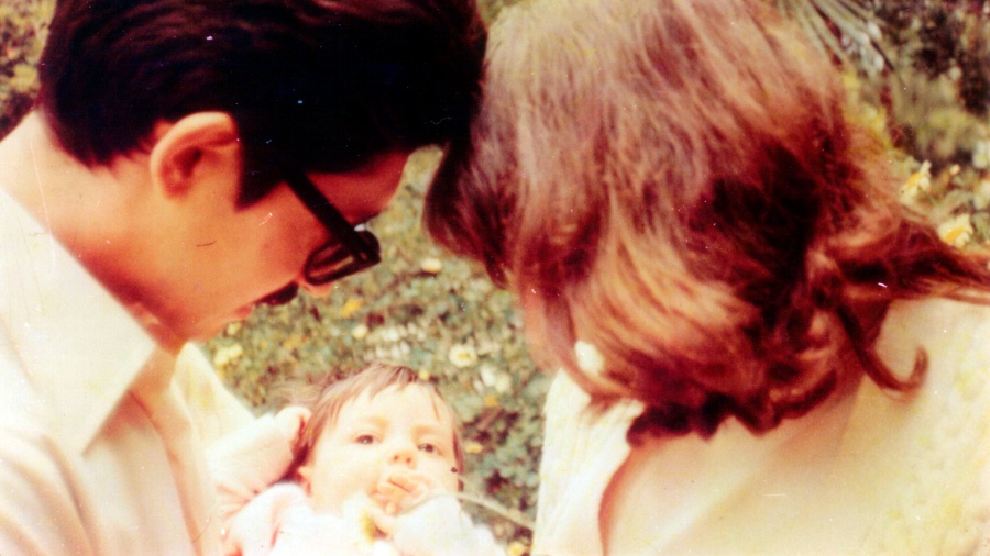 Daniel Mariano y Diana Teruggi con su hija Clara 