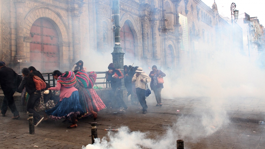 La represin a las mujeres fue feroz Foto Pablo Aeli