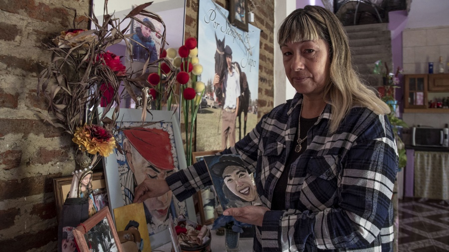 La madre de Lucas mantiene presente el recuerdo de su hijo Foto Eliana Obregn