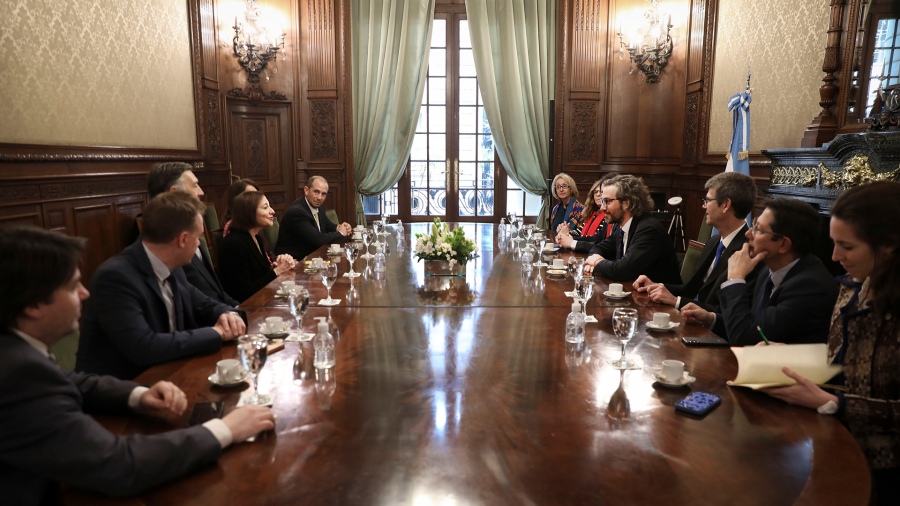 Cafiero Estados Unidos el primer inversor extranjero directo en Argentina y tercer socio comercial Foto Prensa Cancillera