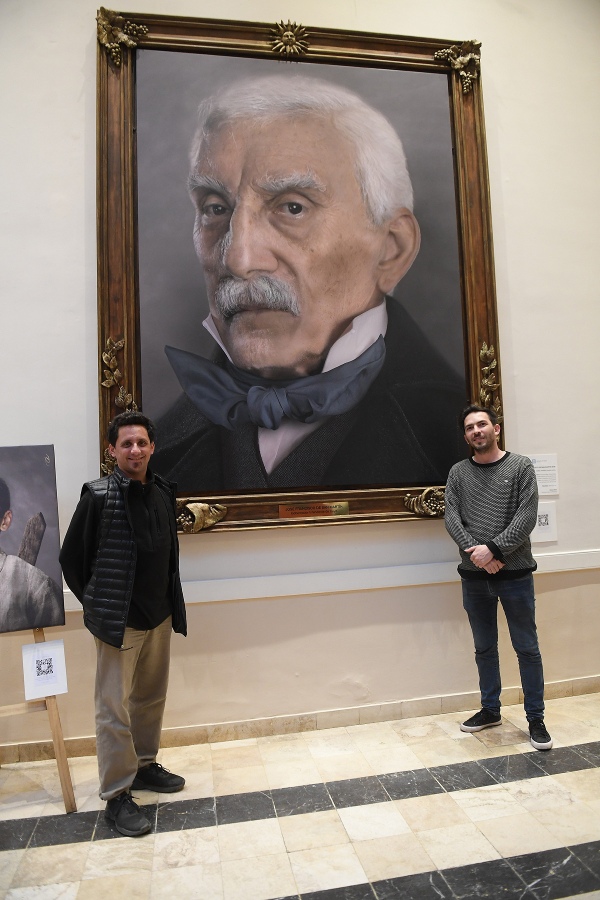 el artista grfico Ramiro Ghigliazza reconstr digitalmente el rostro del general Jos de San Martn desde los 3 hasta los 70 aos foto ramiro gomez