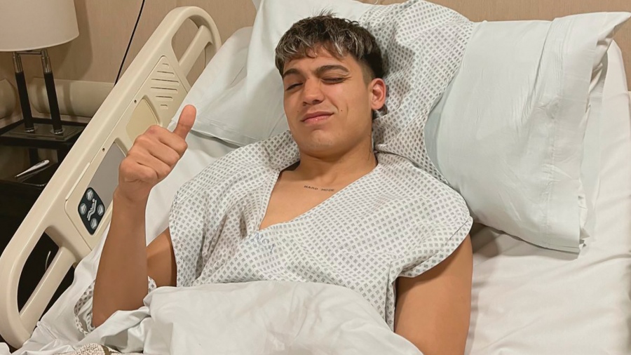 Zeballos tras la ciruga que le demandar una inactividad de entre 3 y 4 meses FotoBocaJrsOficial