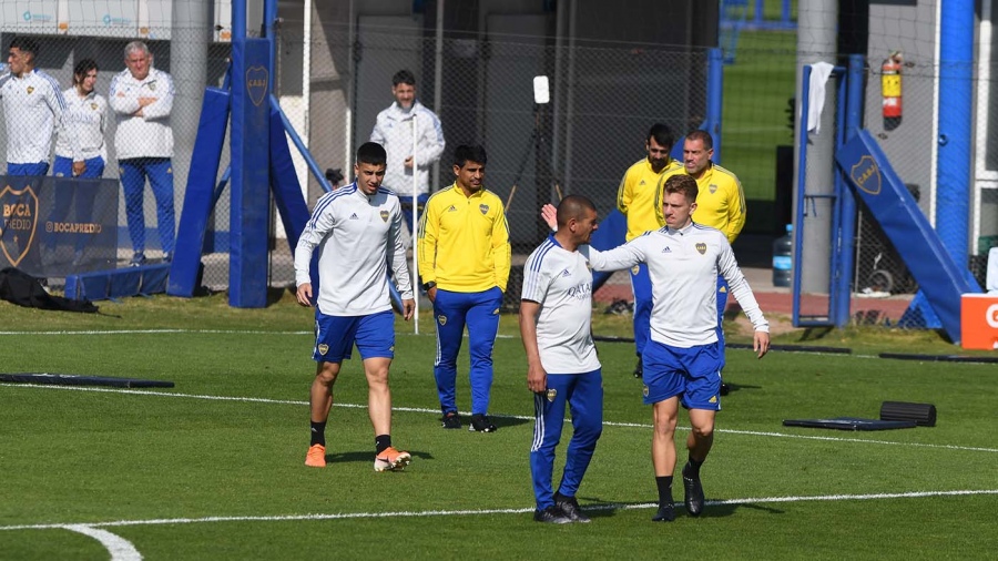 El entrenamiento de Boca foto Daniel Dabove 