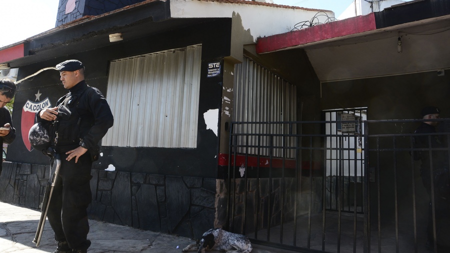 La sede de Coln fue allanada foto Luis Cetraro 