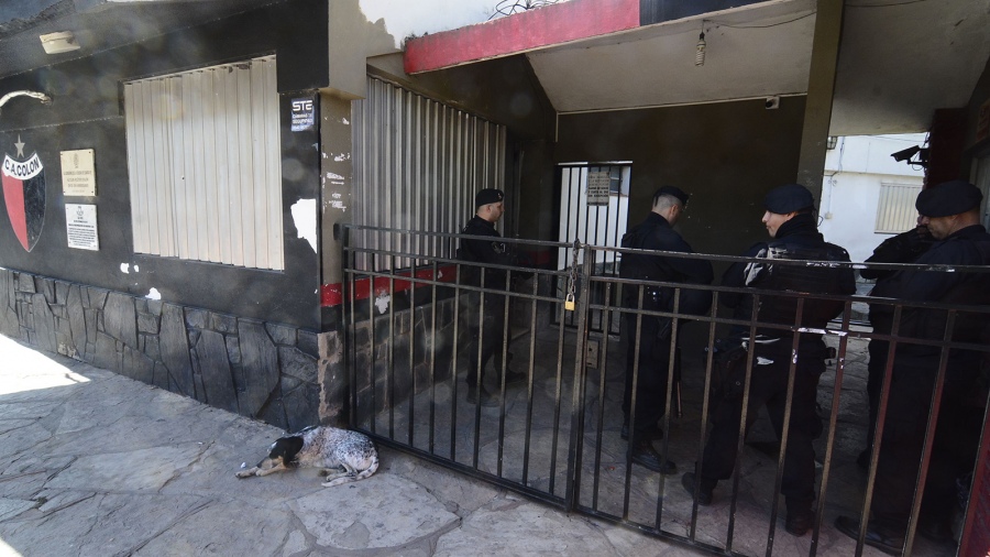 La sede de Coln fue allanada foto Luis Cetraro 