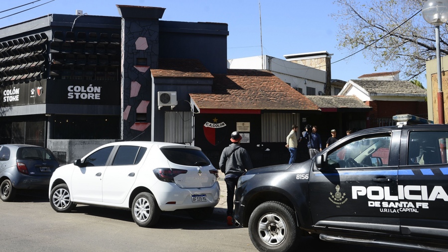 La sede de Coln fue allanada foto Luis Cetraro 
