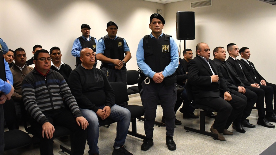 Los policas acusados de asesinar al joven Blas Correas Foto Laura Lescano