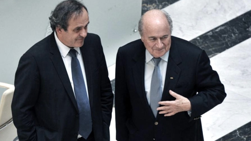 Joseph Blatter y Michel Platini Foto Archivo