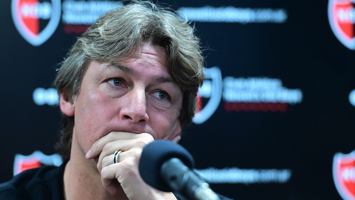 Gabriel Heinze en su presentacin como nuevo DT de Newells Foto Sebastin Granate 