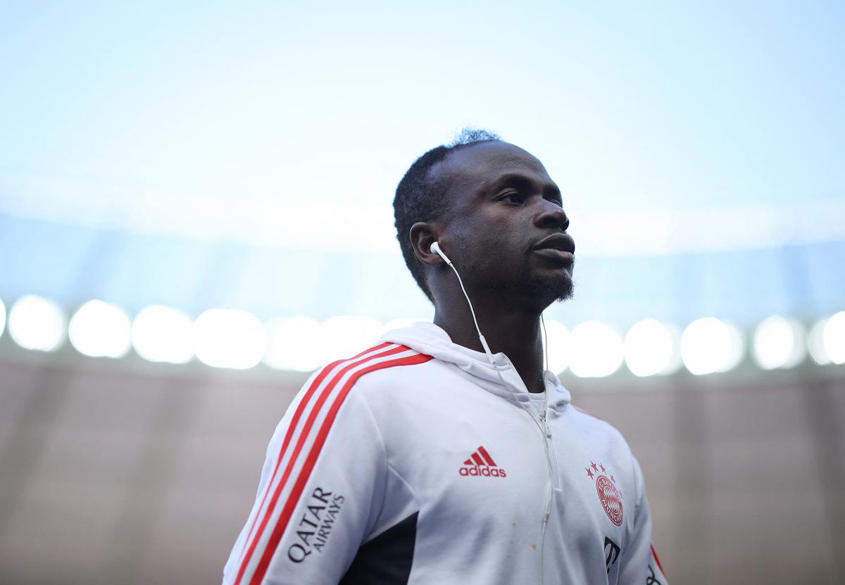 Sadio Man la figura del Bayern Munich que fue excludo de la lista mundialistaFoto AFP