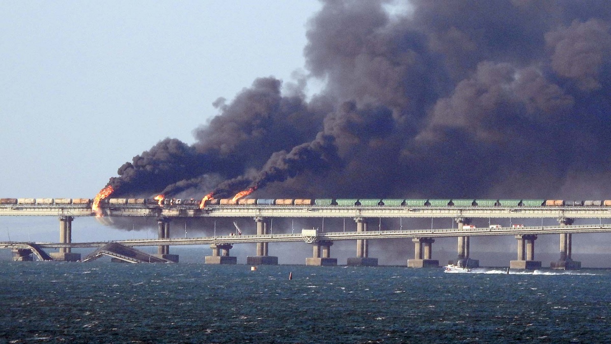 El anterior ataque contra la regin fue el atentado terrorista contra el puente de Kerch que dej 3 muertos foto AFP