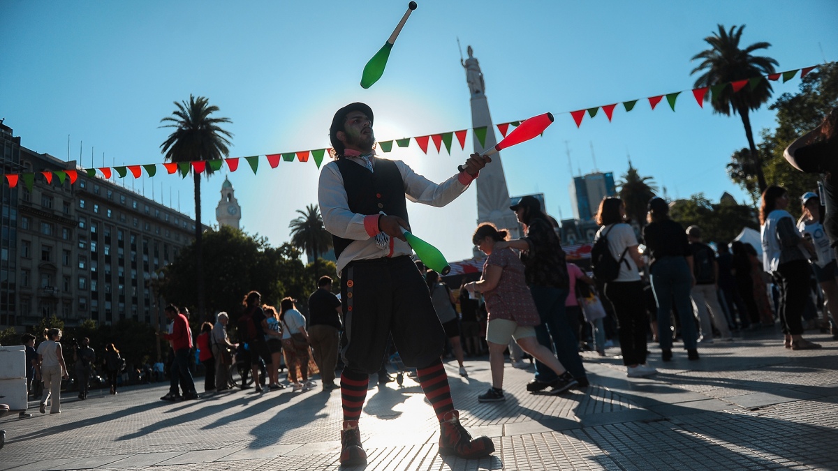 Plaza de Mayo kermesse inclusiva ANDIS Foto Sille Cris