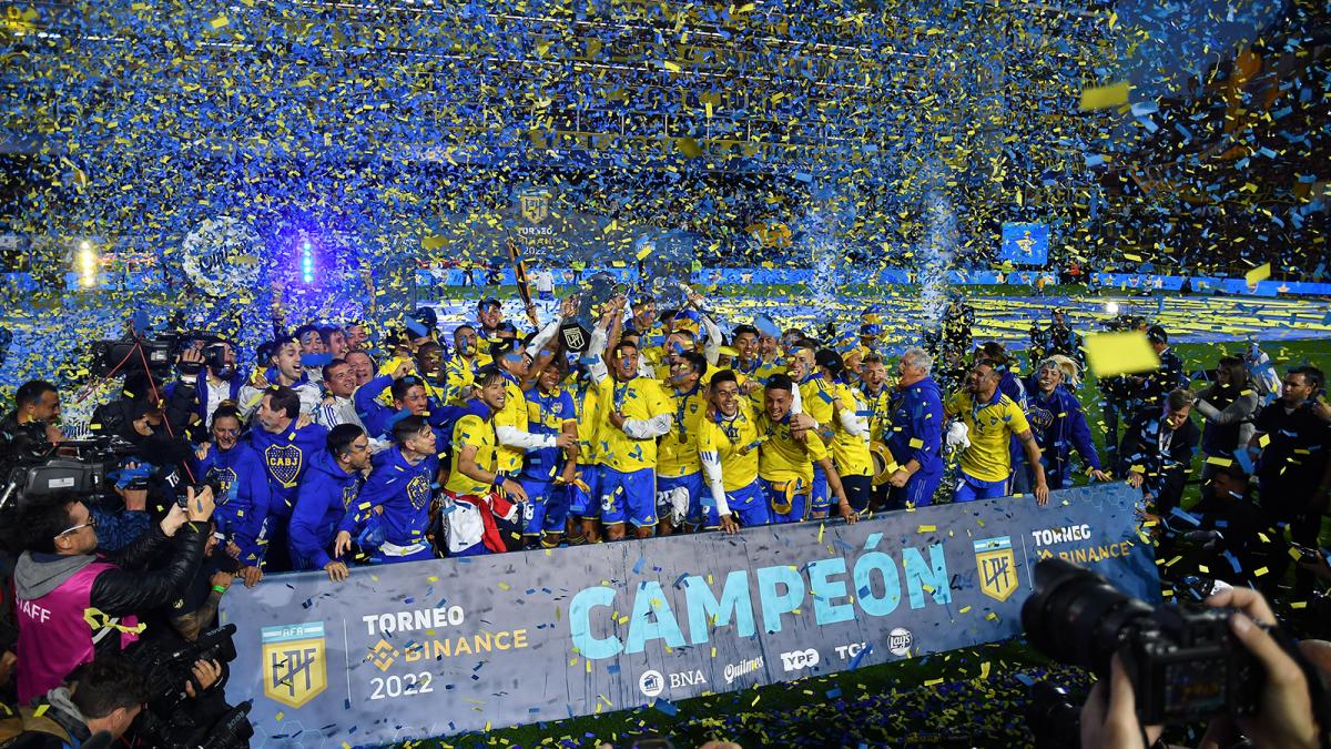 Boca se consagr campen de la Liga Profesional Foto Alfredo Luna