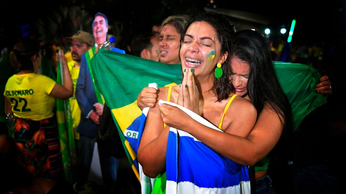 Simpatizantes de Jair Bolsonaro Rio de Janeiro Brasil Foto Julin lvarez