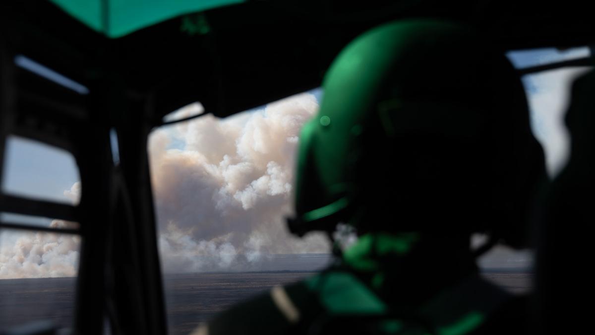 Sobrevuelo por los incendios en las islas del Delta del Paran Foto Camila Godoy