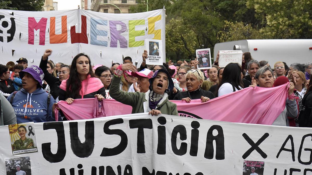 Marcha por Agustina Yoselie Nadal Herrera la joven asesinada Foto Culacciatti