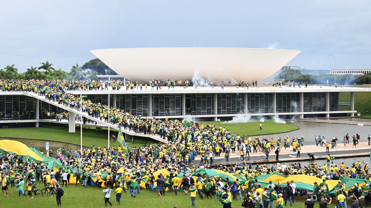 Manifestantes bolsonaristas tomaron los tres poderes de Brasil Foto AFP