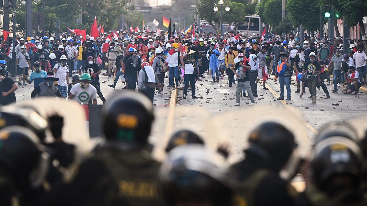 Manifestaciones en Per para pedir la renuncia de Dina Boluarte Foto AFP