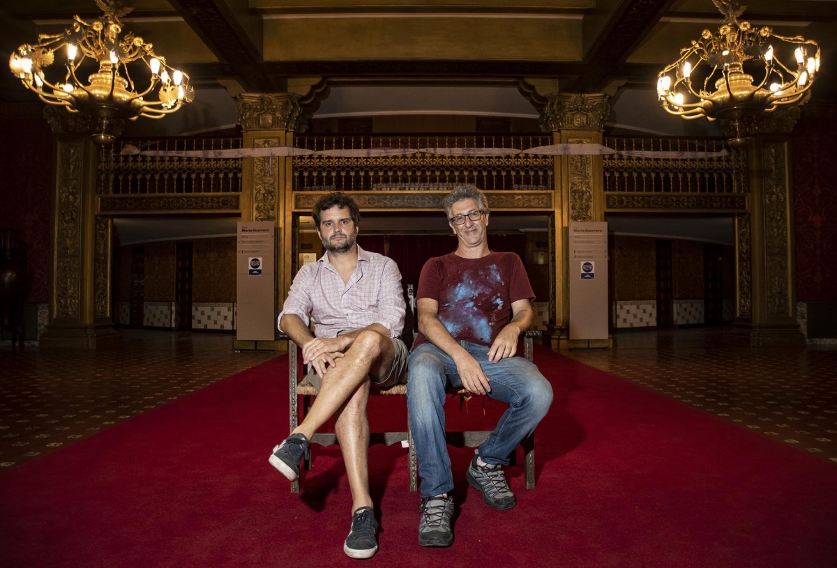 Marco Canale y Javier Swedzky a dos das del estreno de la obra que dirigen Foto Eliana Obregn