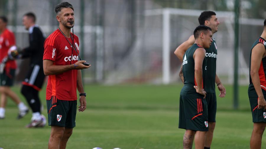 Demichelis en el entrenamiento Foto Daniel Dabove 