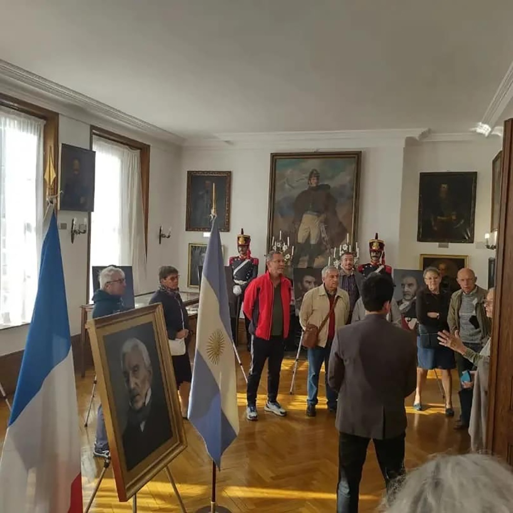 En septiembre pasado la muestra estuvo en la casa que habit San Martn hasta su muerte en el 113 de la Grande Rue Boulognesurmer Francia