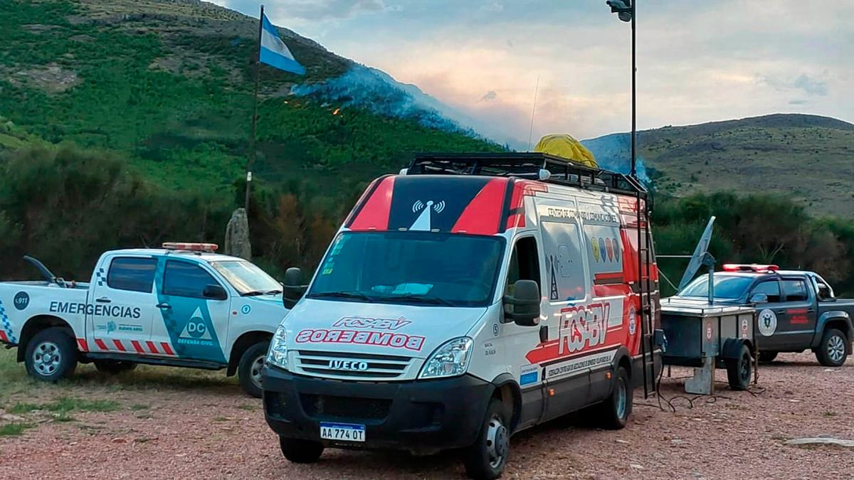 Incendio en Sierra de la Ventana Foto Prensa