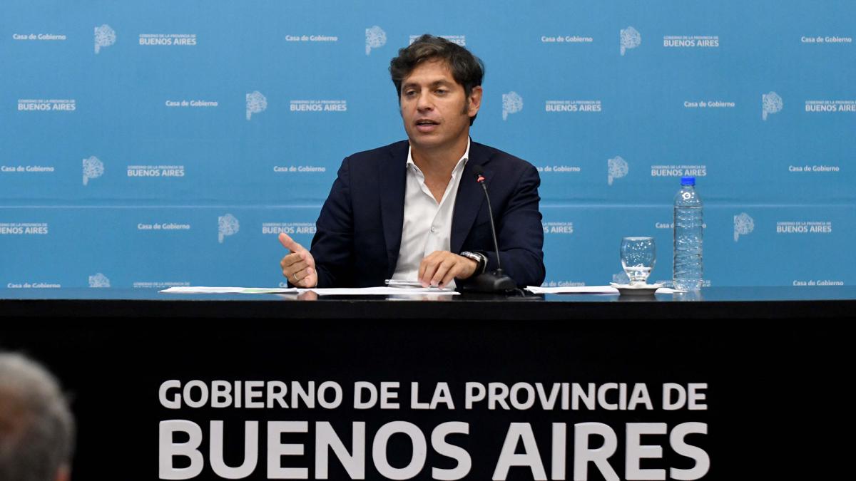 Kicillof durante la presentacin Foto Eva Cabrera 