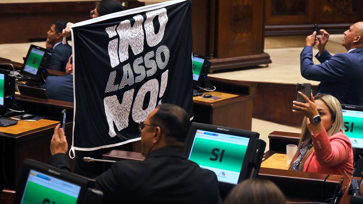 El Congreso ecuatoriano aprob el juicio poltico de Lasso por ms de 70 votos Foto Archivo