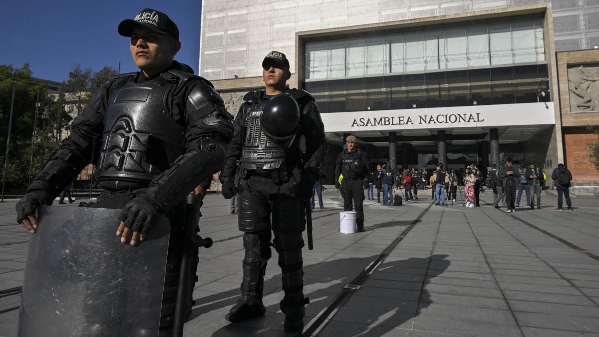 No se reportaron protestas en el pas y la calma y la normalidad parecan reinar en Quito Foto AFP
