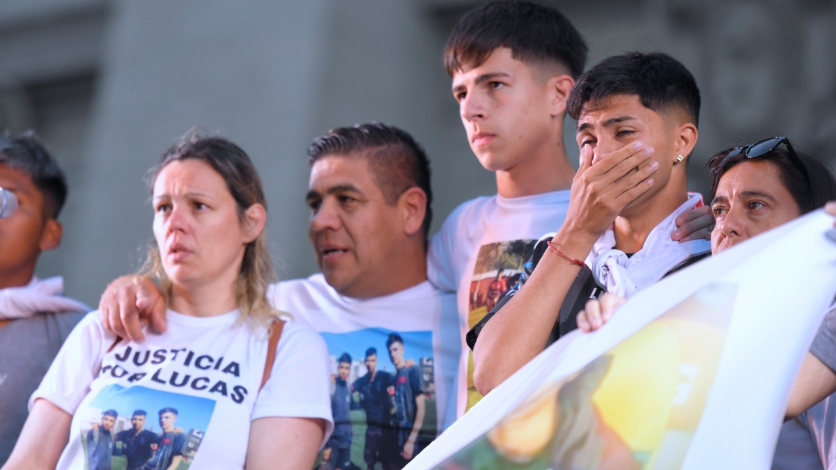 El pedido de justicia de los familiares de Lucas Foto Julin lvarez