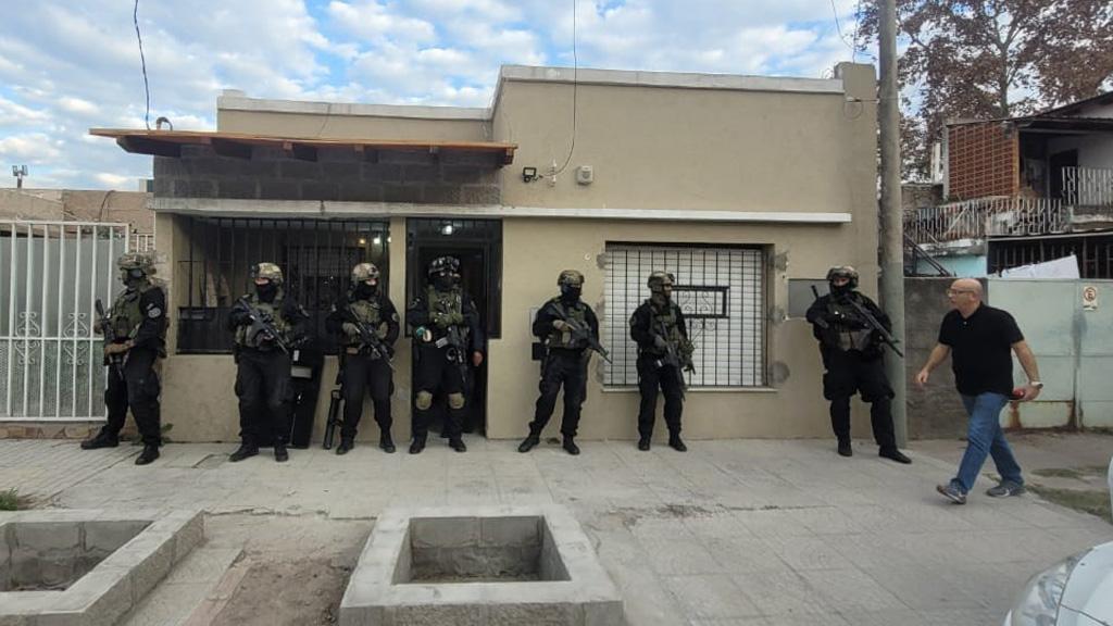 La investigacin deriv en nueve allanamientos incluido el penal federal de Rawson donde esta preso Vilches Foto Prensa