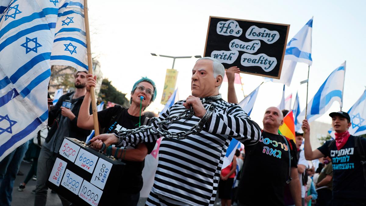 Las protestas por la reforma judicial provocaron la salida del jefe policial de Tel Aviv Foto AFP