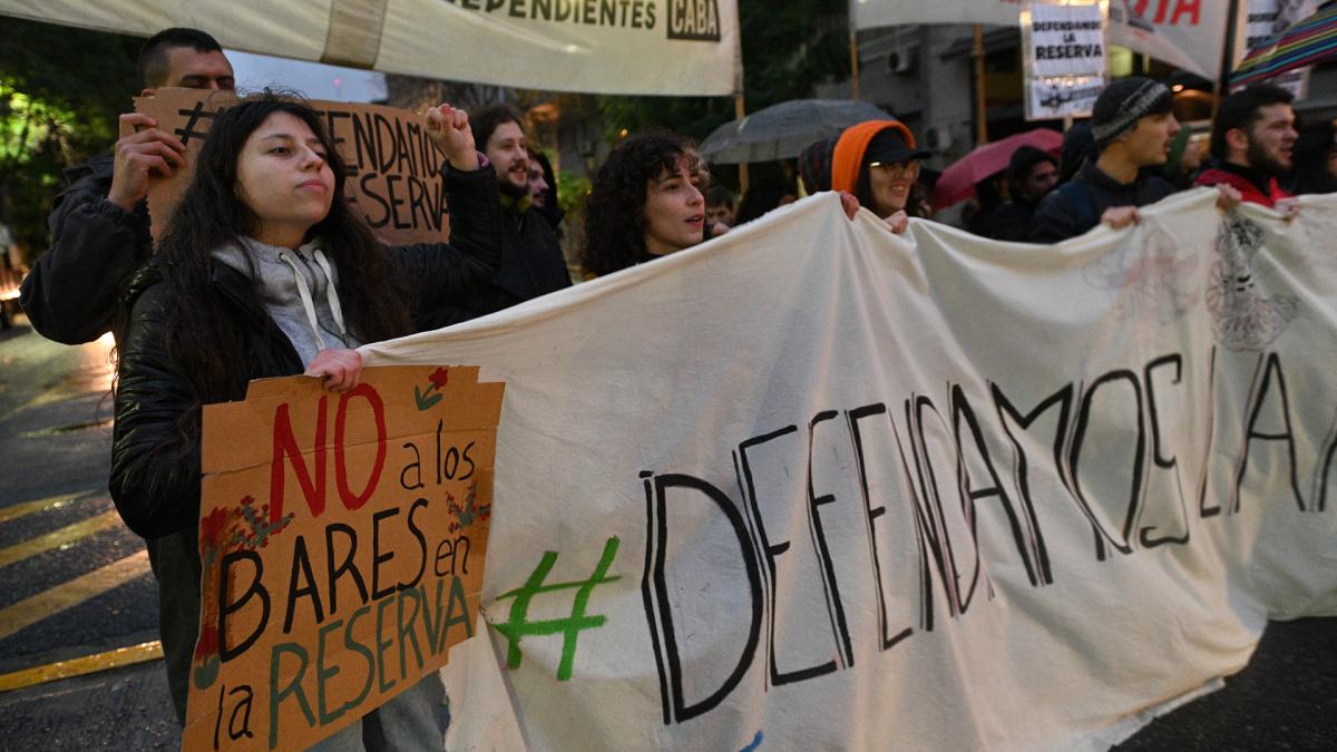 Winokur Larreta quiere avanzar sobre la reserva para mercantilizarla sin estudios de impacto ambiental y sin consenso con el estudiantado Foto Victoria Gesualdi