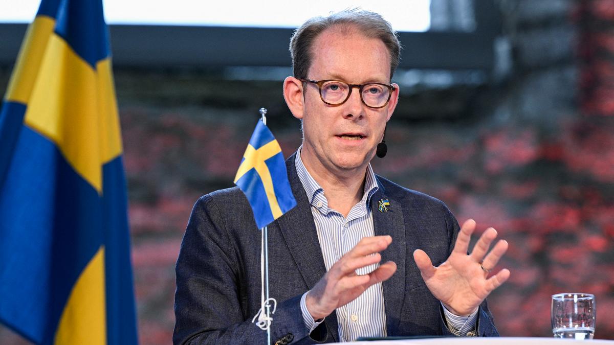 Tobias Billstrm ministro de Asuntos Exteriores de Suecia Foto AFP