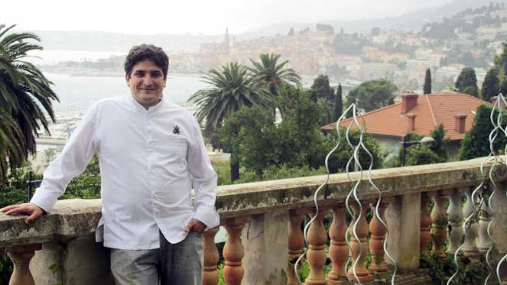 Mauro Colagrego en Menton Francia donde est su multipremiado restaurante Mirazur