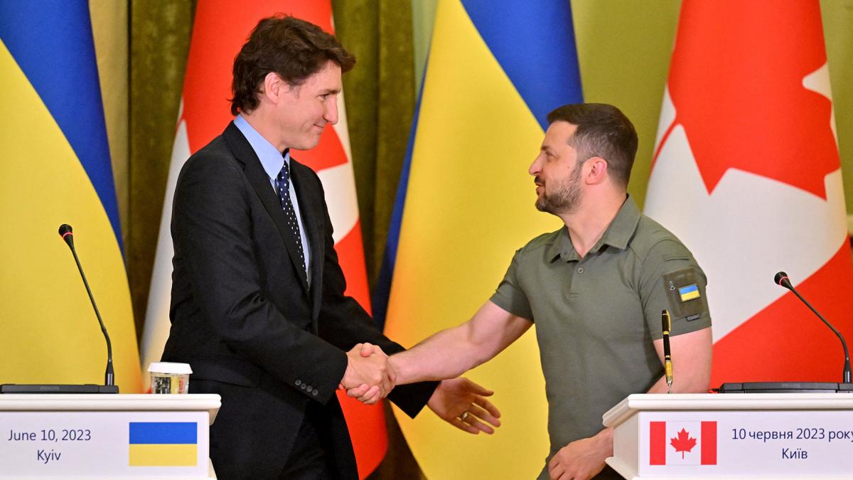 Trudeau dice que seguir apoyando a Kiev Foto AFP