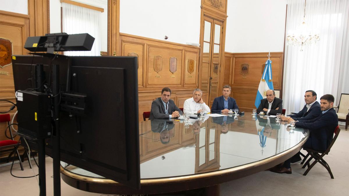 Guillermo Francos con gobernadores Foto Presidencia