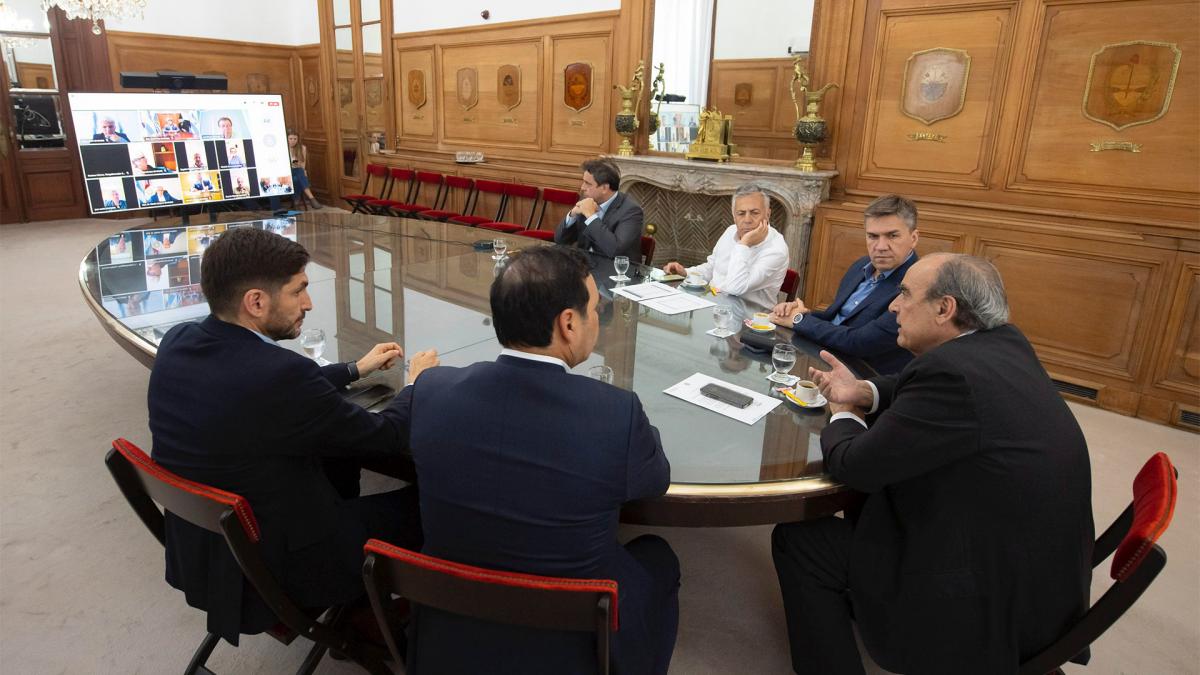 Guillermo Francos con gobernadores Foto Presidencia