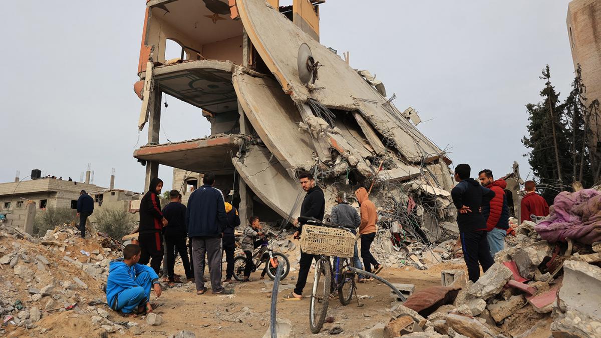 Residentes del centro de Gaza describieron una noche de bombardeos y ataques areos Foto Archivo