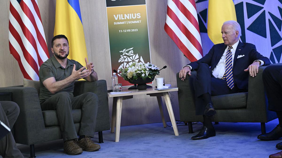 Volodomir Zelenski y Joe Biden Foto AFP