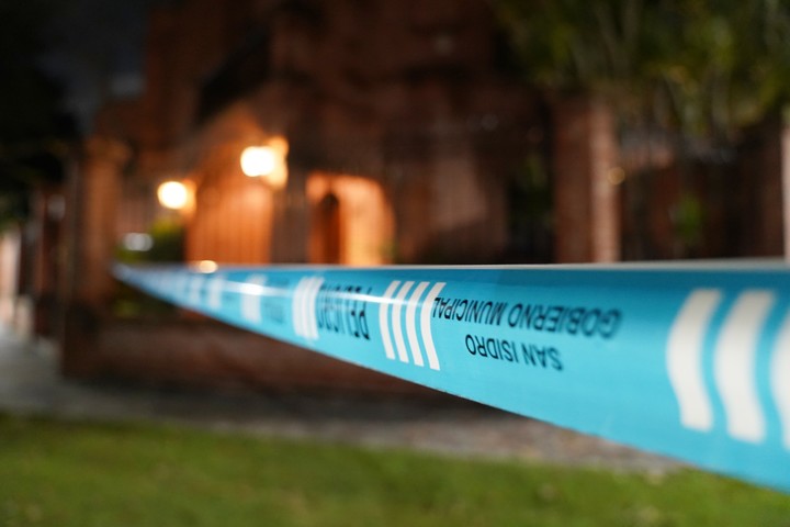 La escena del crimen, en San Isidro. Foto Martín Bonetto.