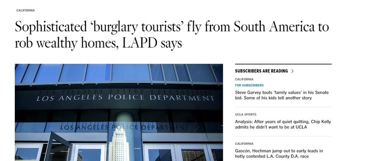 El artículo del LA Times mencionado en la nota.