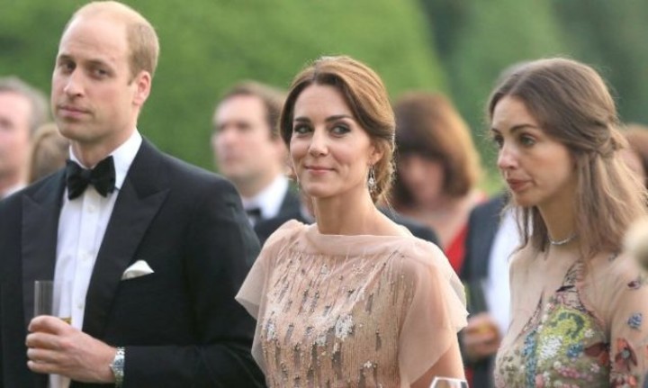 William y Kate al lado de Rose Hanbury.