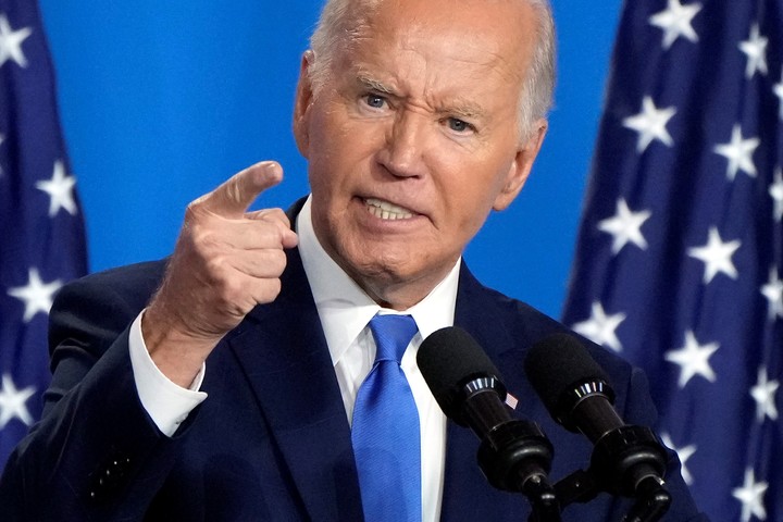 El presidente demócrata Joe Biden.  AP