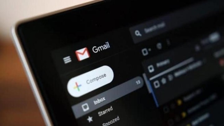 Gmail, de Google, habilitó el modo oscuro en iOS./ Google.