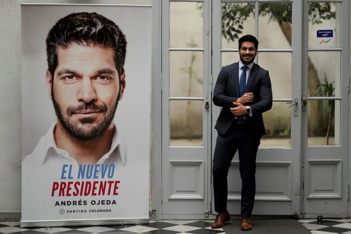 Andres Ojeda, el candidato a presidente de uruguay del Partido Colorado. Foto: AP/Natacha Pisarenko