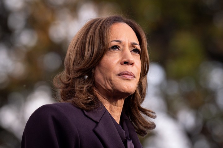 Kamala Harris dio este miércoles su discurso post electoral Foto: AP