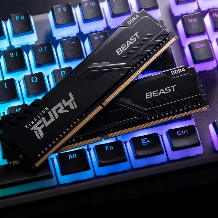 La línea Kingston FURY Beast DDR4 de Kingston es compatible con Intel Core y AMD Ryzen.