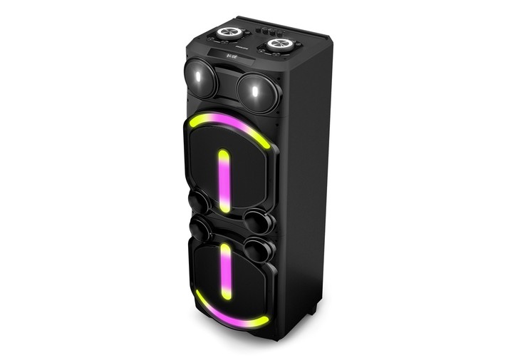 Botón con función DBB, que permite alternar entre diferentes preajustes de graves. Barra de luces de colores que se iluminan al ritmo de la música.  $ 999.999.
